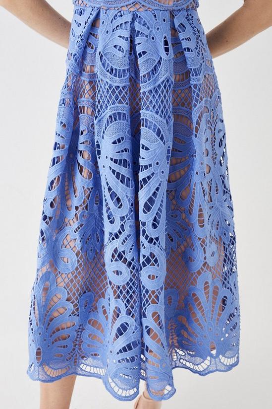 Coast Premium Sleeveless Lace Midi Dress With Contrast Lining 3