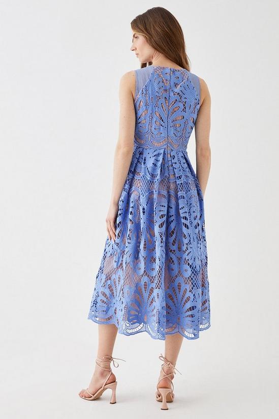 Coast Premium Sleeveless Lace Midi Dress With Contrast Lining 4