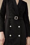 Coast Lisa Tan Premium Lace Tuxedo Dress With Gem Buttons thumbnail 2