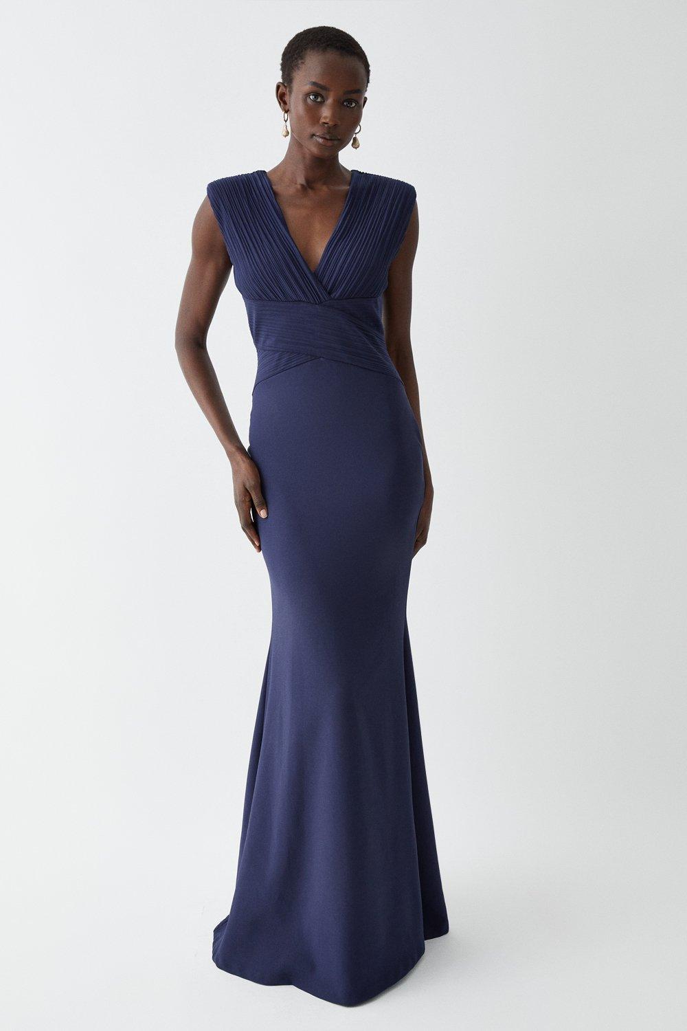 coast navy bridesmaid dress