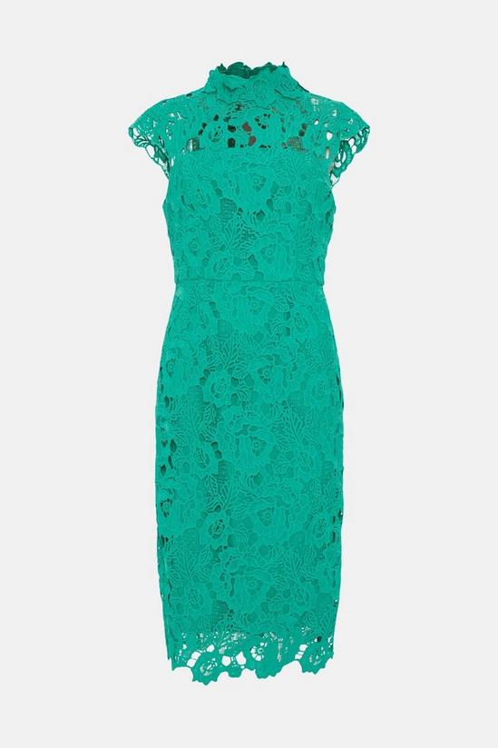 Coast Lace Pencil Dress With Applique Neckline 4