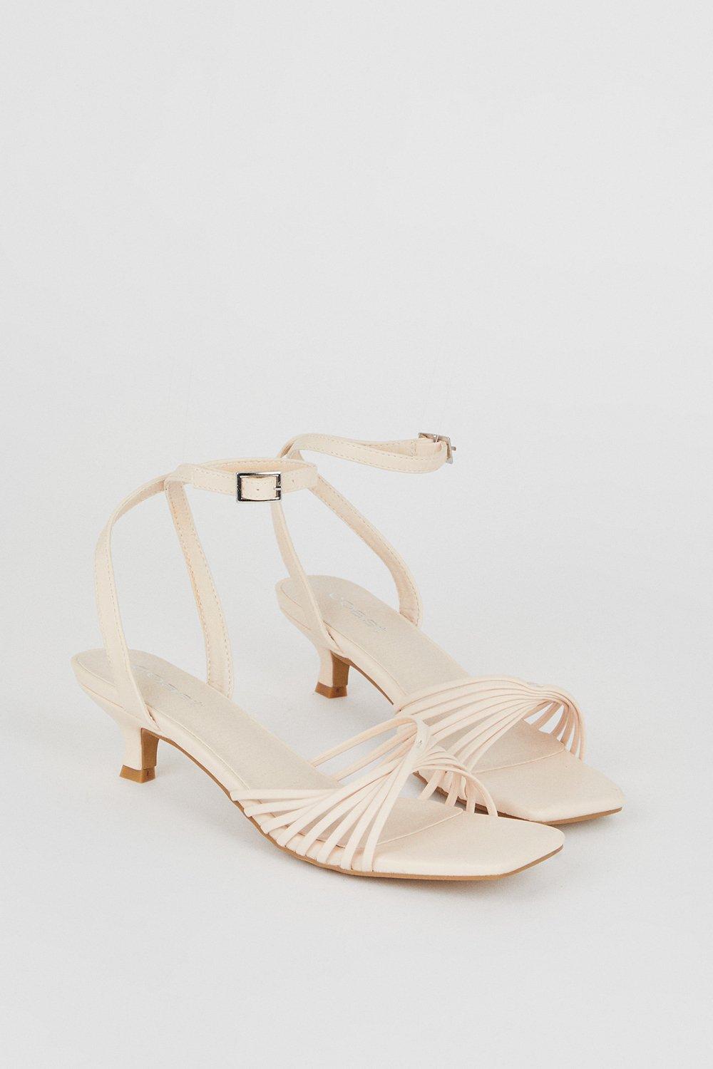 Nude on sale kitten sandals