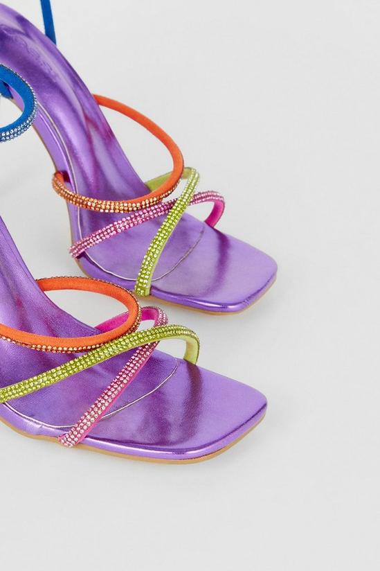 Coast Rainbow Gem Strappy Heeled Sandal 4