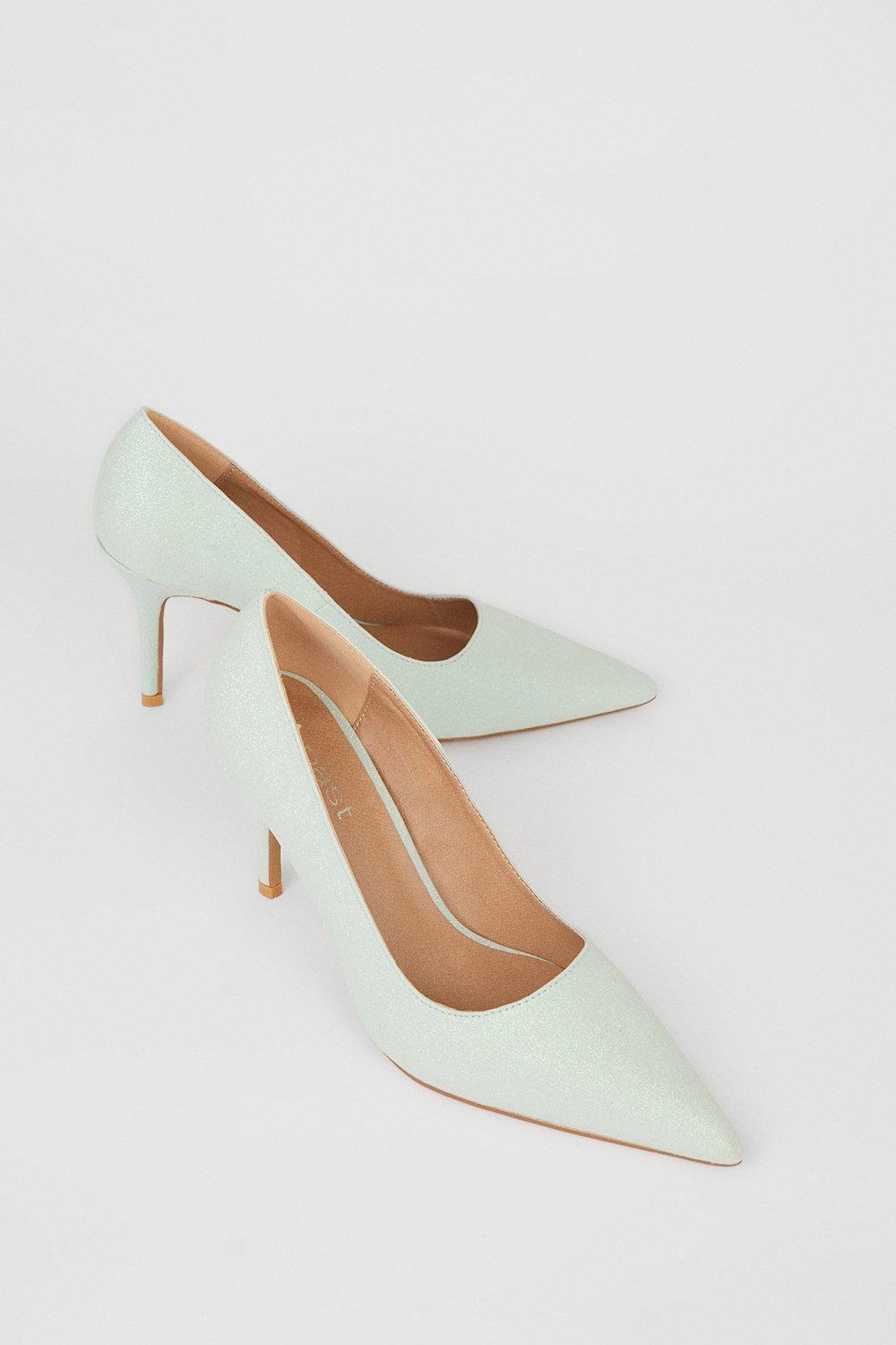 Mid heel 2025 pointed court shoes