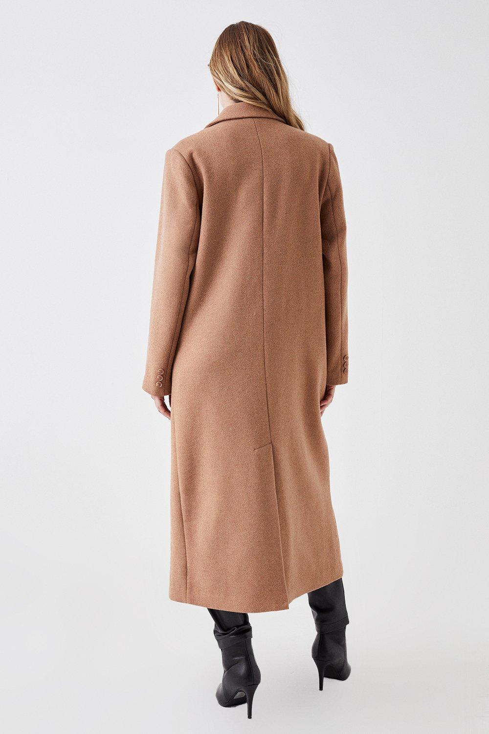 Long camel hotsell wool coat