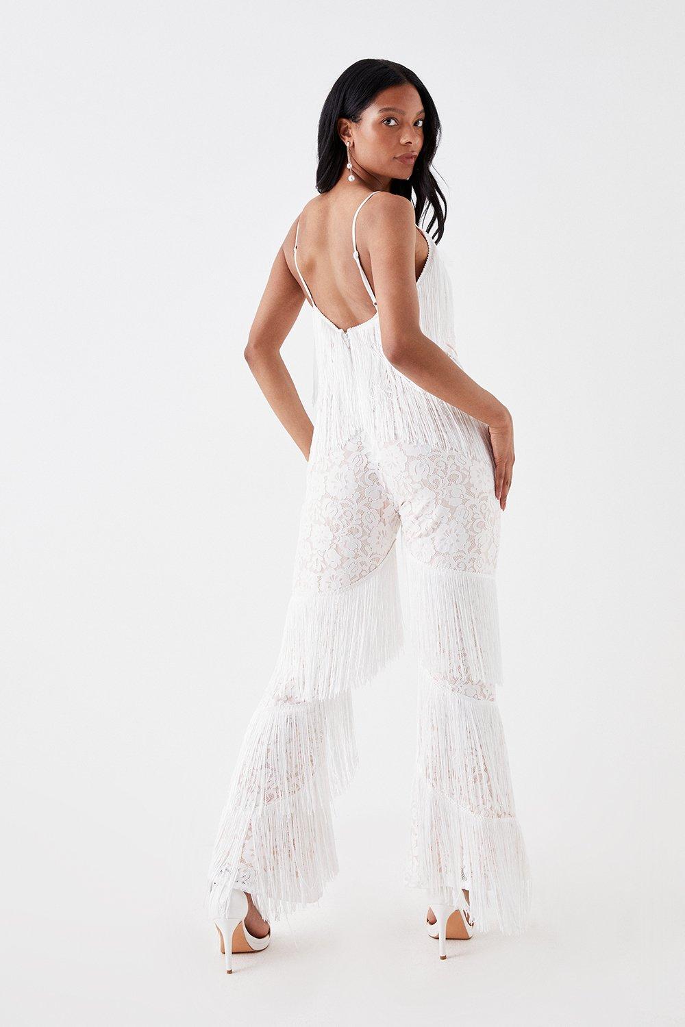 Lace petite jumpsuit on sale