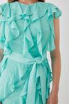 Coast Ruffle Chiffon Belted Mini Dress thumbnail 2