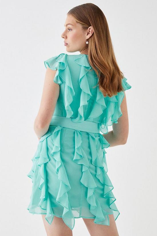 Coast Ruffle Chiffon Belted Mini Dress 3