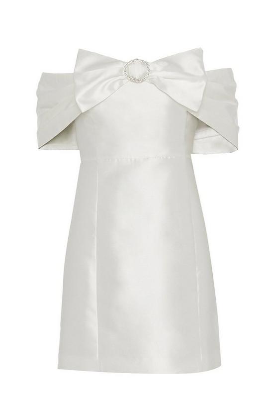 Coast Statement Bow Twill Mini Dress With Jewel Trim 5
