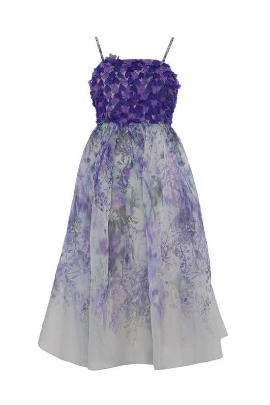 Coast Petite Hand Stitched 3d Floral Bodice Full Skirt Midi Dress 4