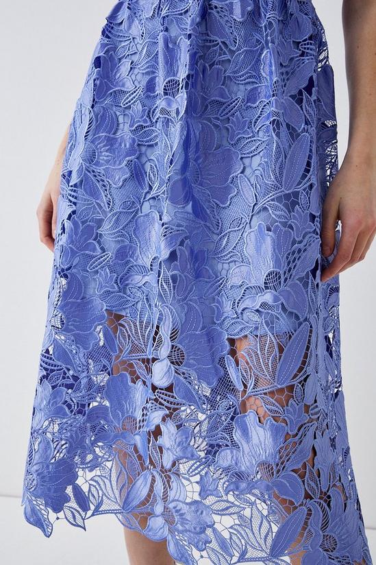 Coast Premium Floral Satin Lace Midi Dress 2