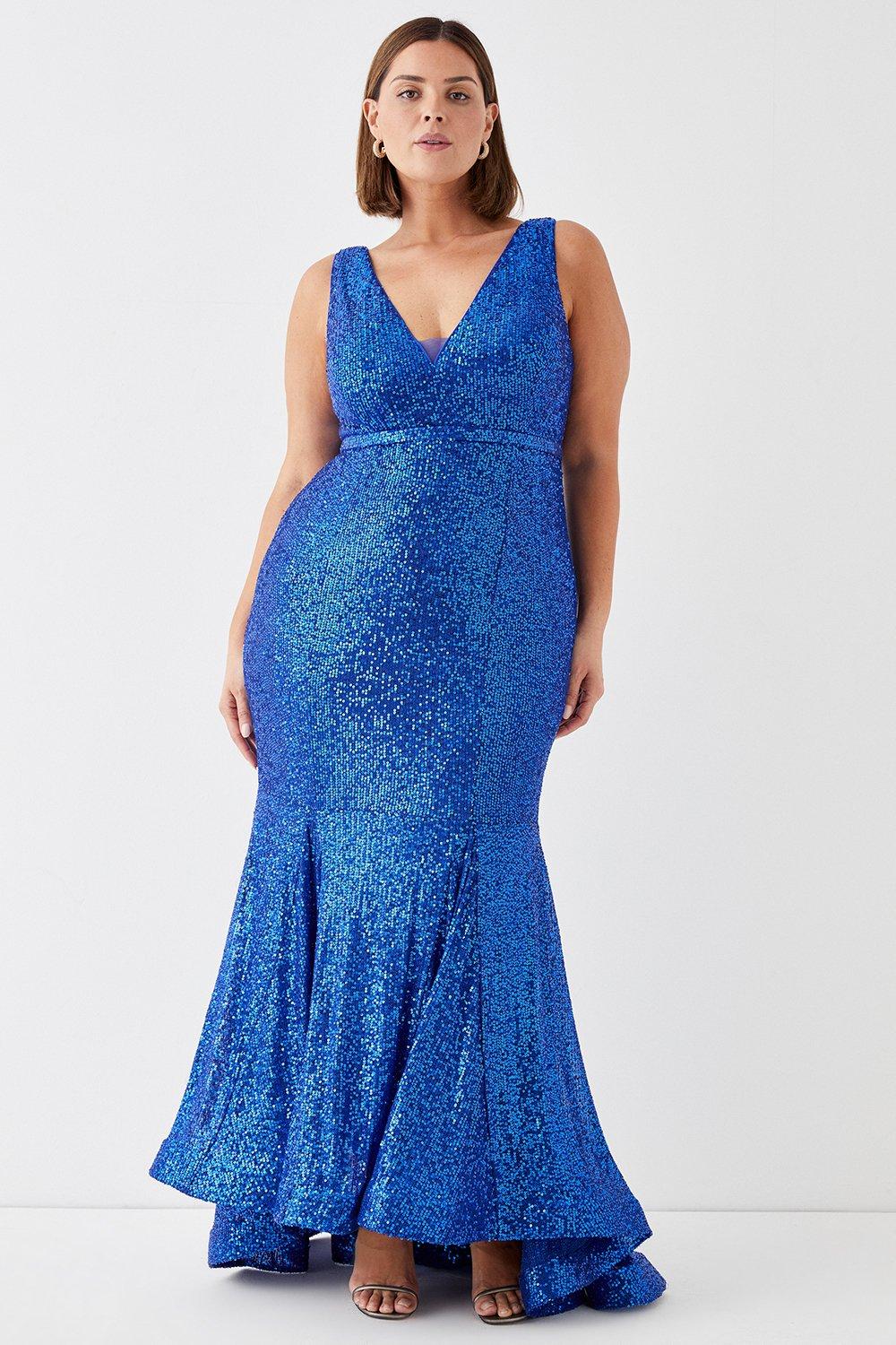 Fishtail dress 2025 plus size