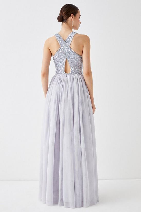 Coast Tulle Embellished Bodice Maxi Prom Dress 3