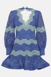 Coast Lace Blouson Sleeve Trim Detail Mini Dress thumbnail 4