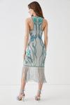 Coast Alexandra Farmer Hand Embellished Midi Dress With Ombre Frin thumbnail 4