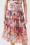 Coast Printed Tulle Tiered Frill Sleeve Dress thumbnail 2