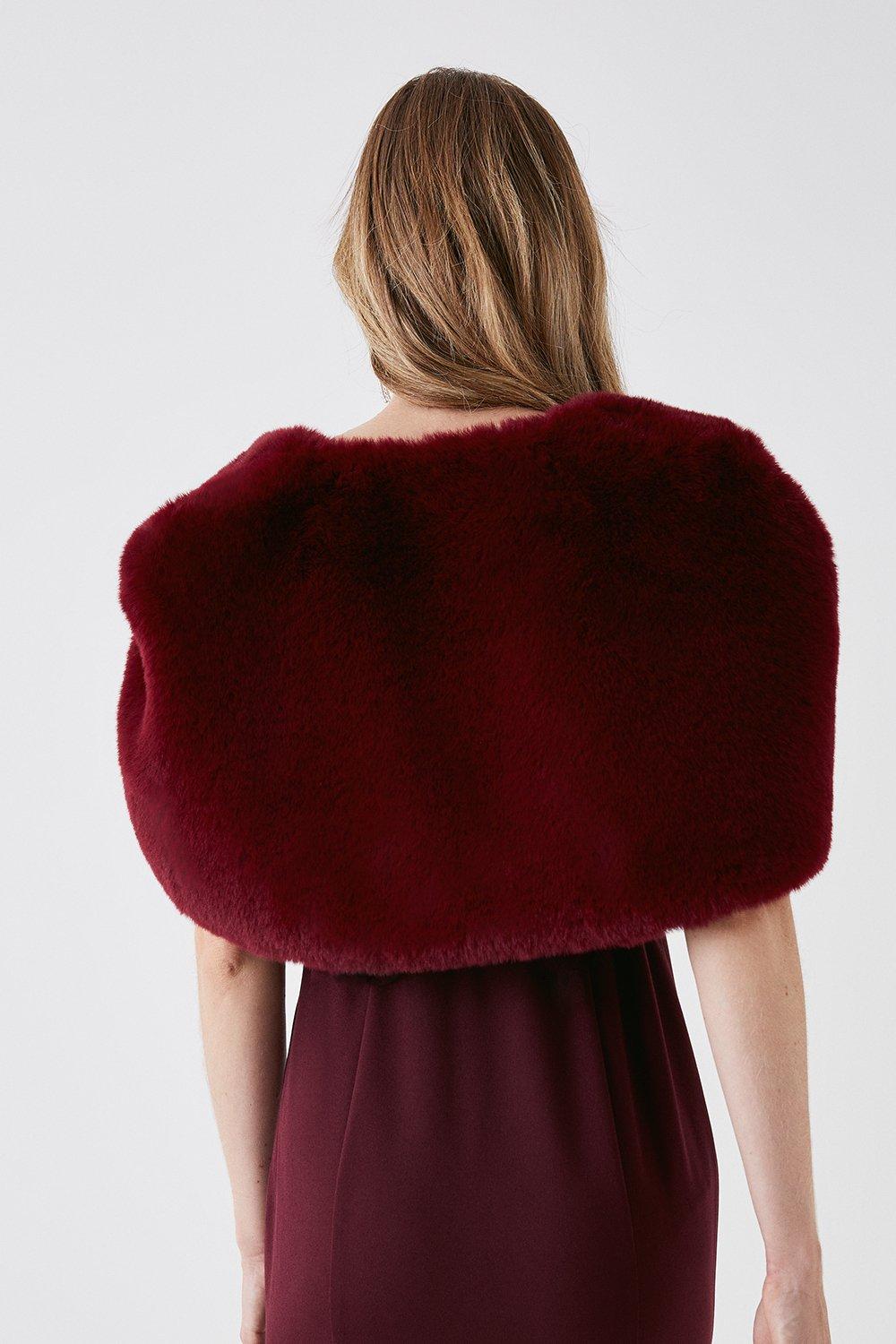 Coast faux sales fur cape