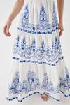 Coast Tiered Contrast Embroidered Square Neck Maxi Dress thumbnail 3