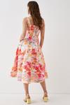 Coast Cut Out Twill Midi Dress In Floral Ombre thumbnail 4