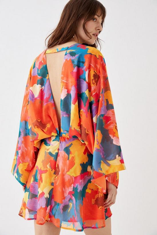 Coast Printed V Neck Kimono Mini Dress 4