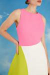 Coast Lisa Tan Colour Block Midi Dress thumbnail 3