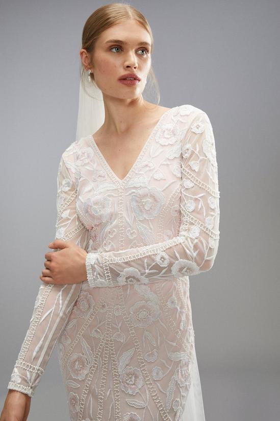 Coast Premium Embellished Blush Bridal Maxi Dress 2