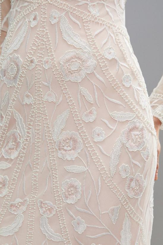 Coast Premium Embellished Blush Bridal Maxi Dress 4