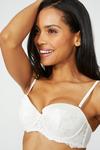 Coast Gorgeous Lily Embroidery Bridal Padded Strapless Bra thumbnail 4