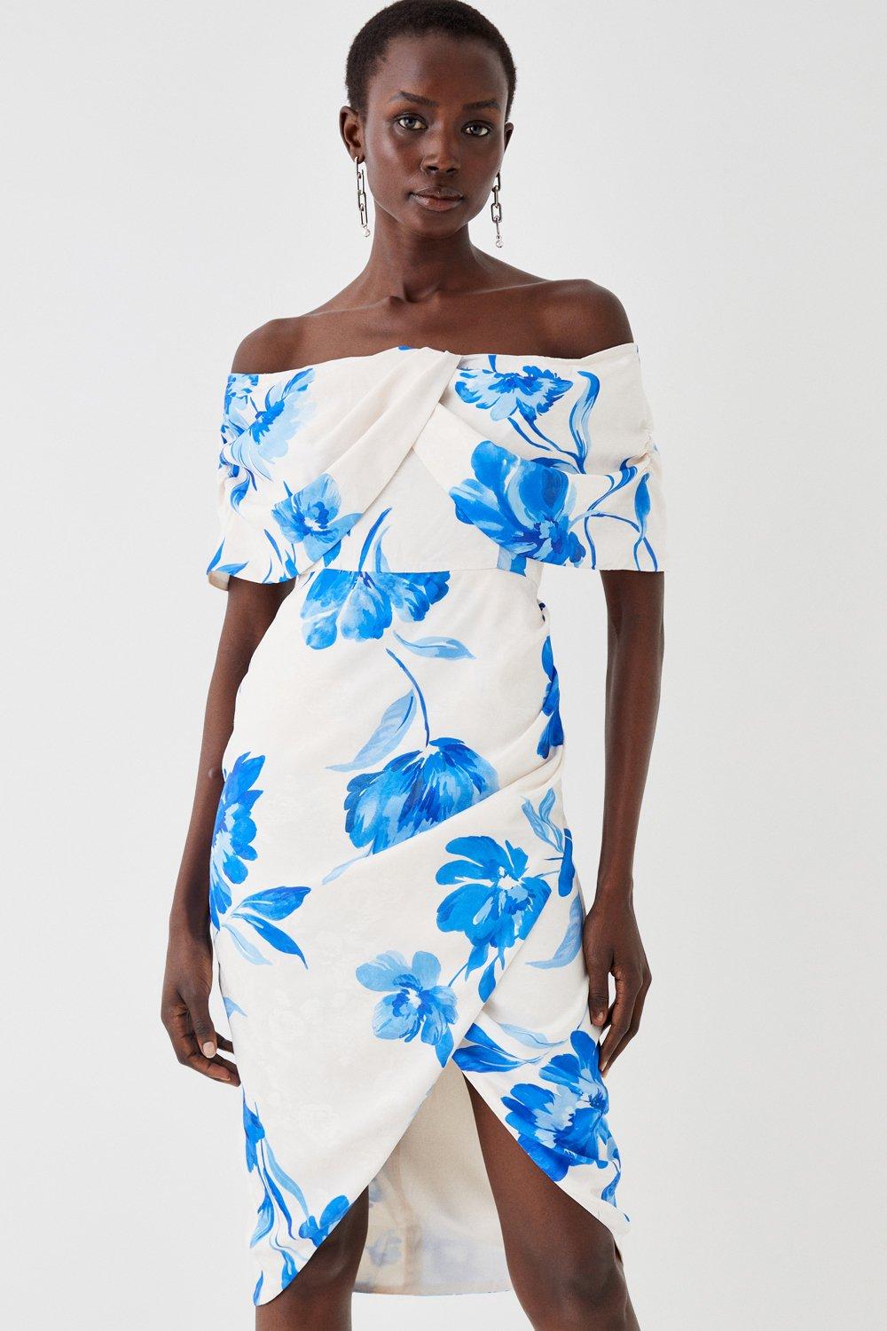 Bardot blue best sale floral dress