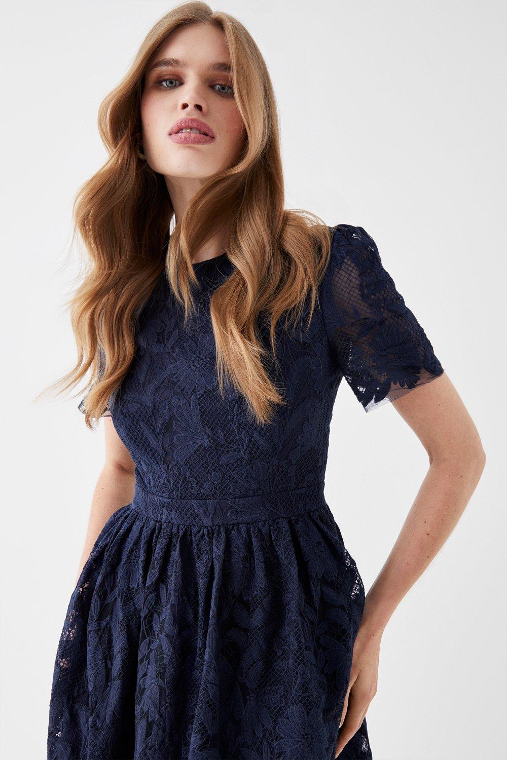 Coast odette store lace midi dress