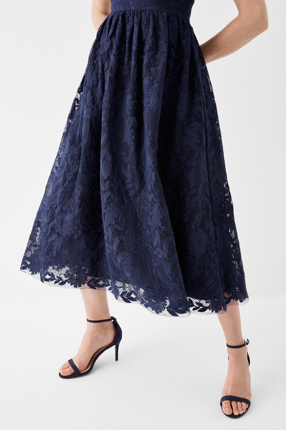 Coast odette best sale lace midi dress