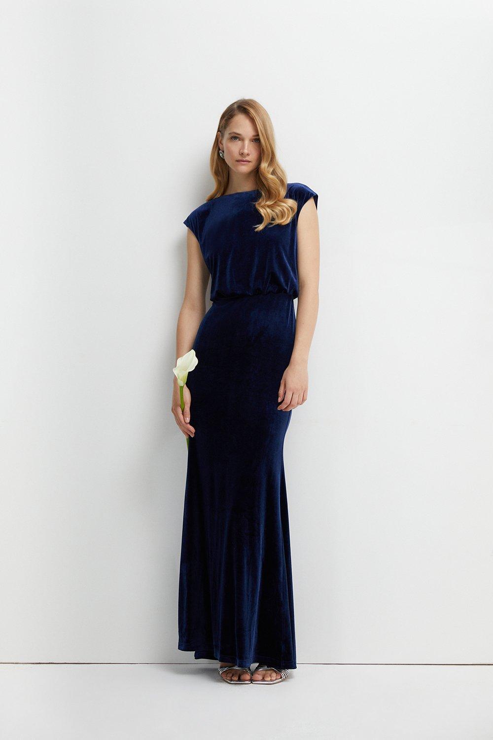 coast navy bridesmaid dress