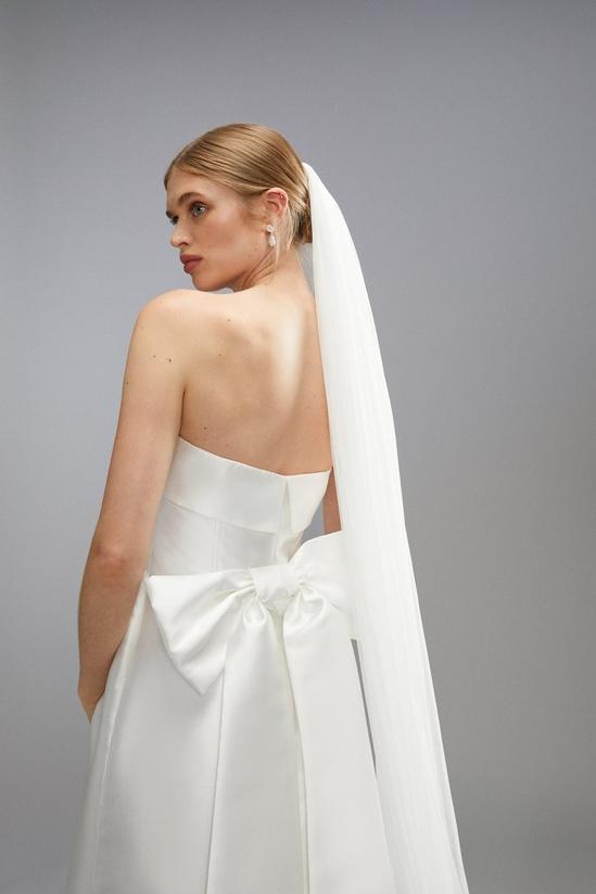 Coast Statement Bow Back Bardot Wedding Dress 4