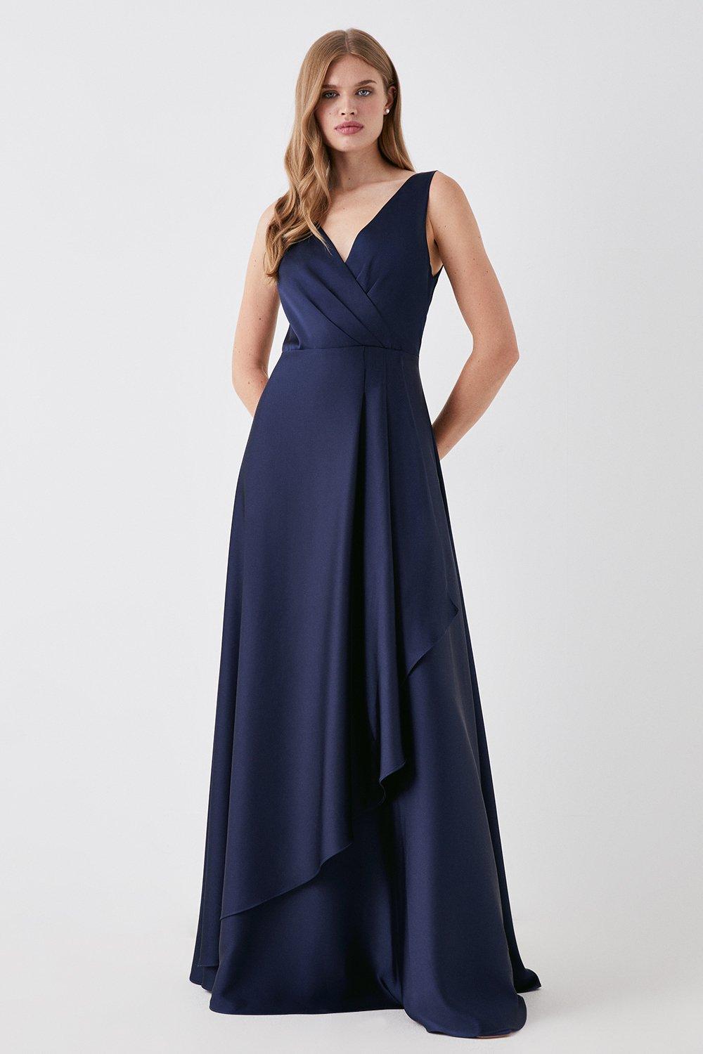 coast navy bridesmaid dress