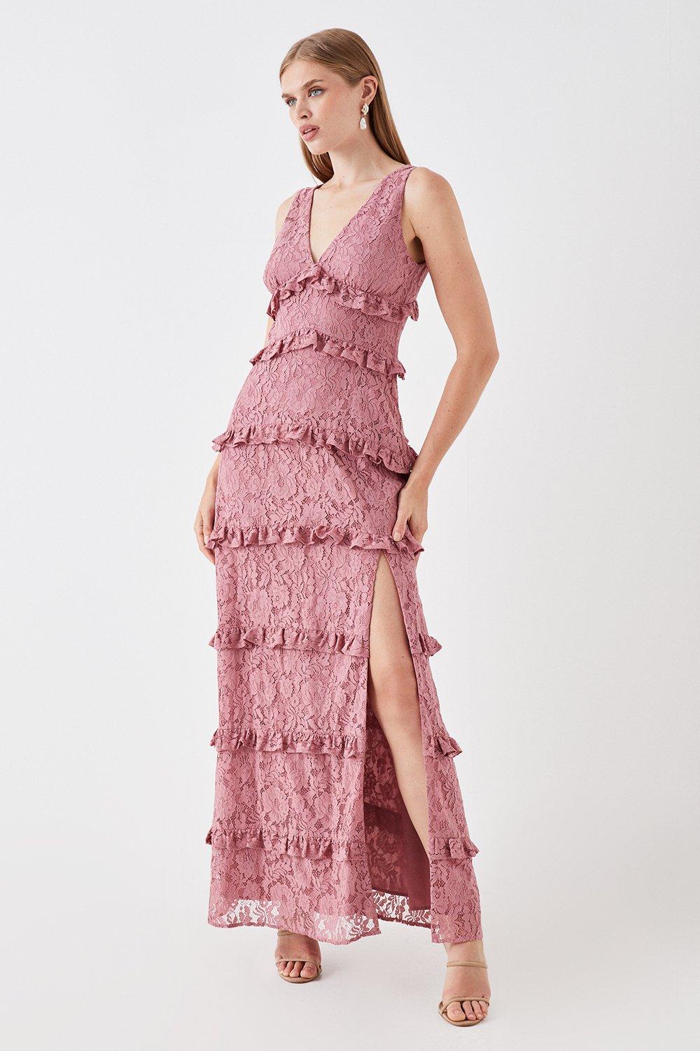 Dresses, Sophie Habboo Lace Tiered Maxi Dress