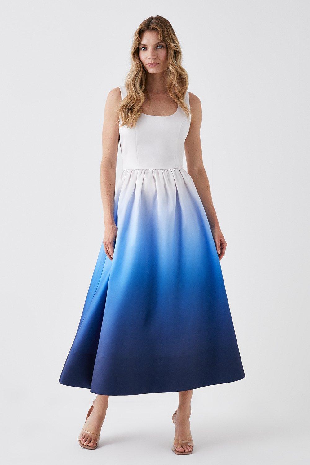 Coast laura store ombre dress