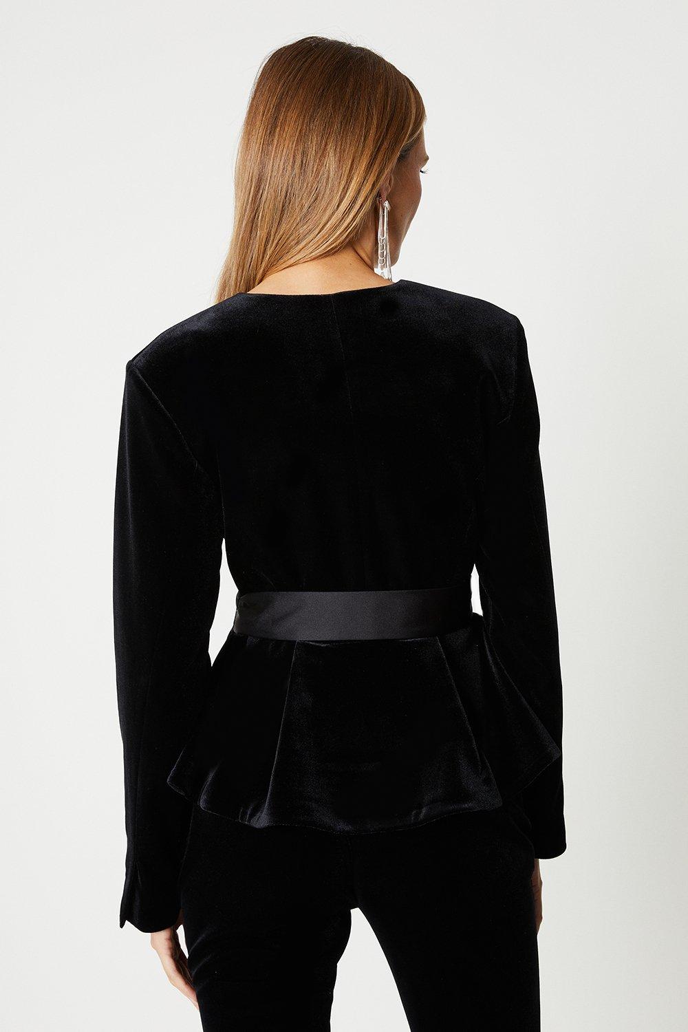 Velvet deals peplum jacket