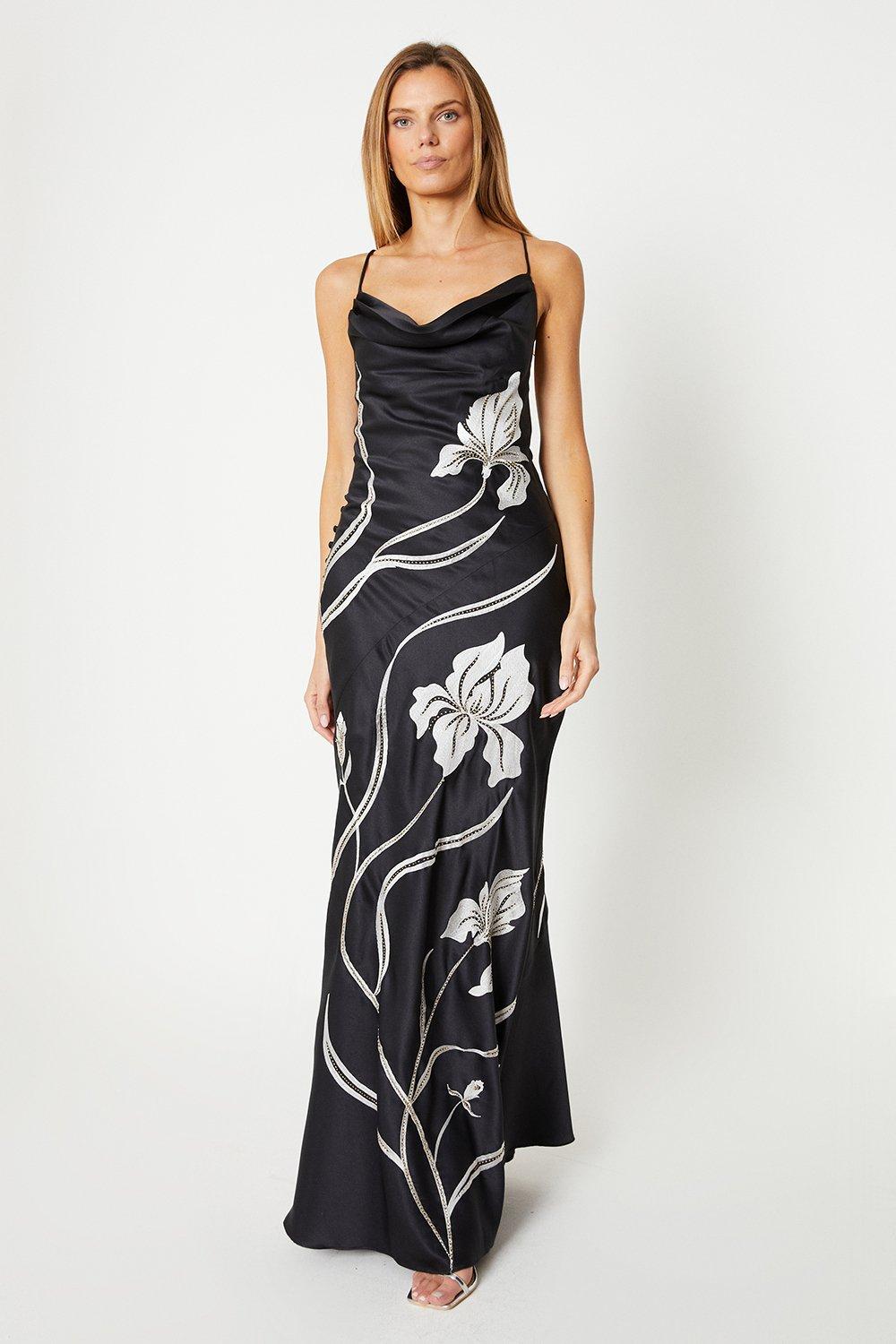 Coast fabien clearance print maxi dress