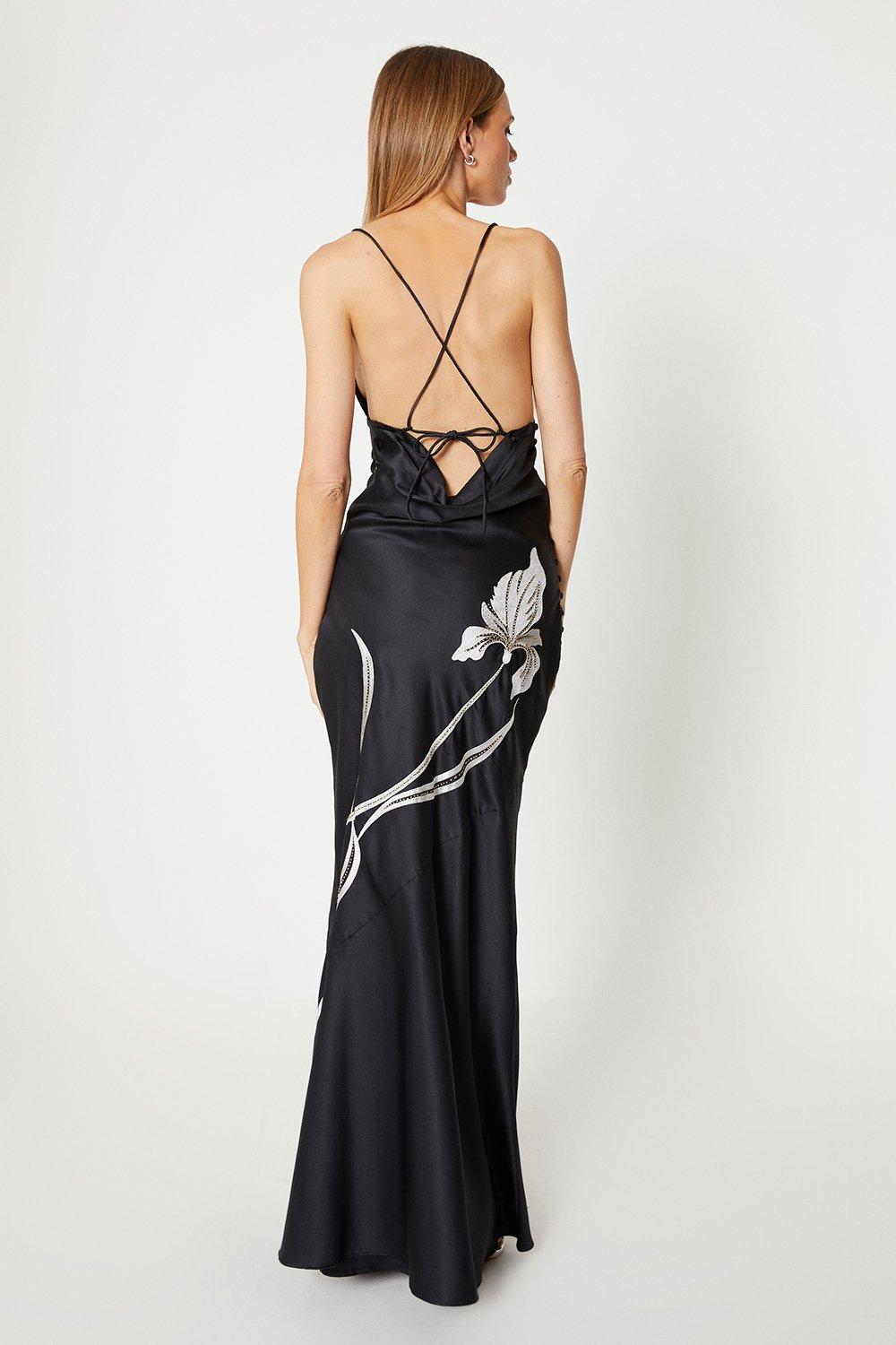 Embroidered Slip Dress