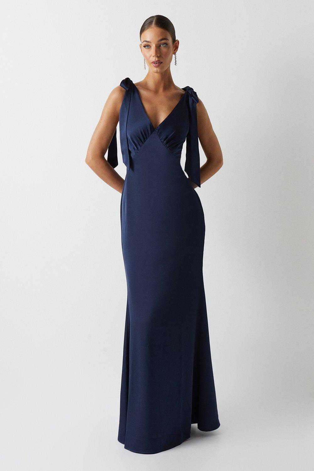 coast navy bridesmaid dress