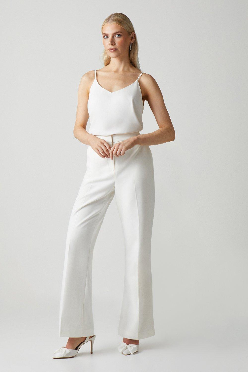 Tailored Bridal Trouser - Ivory