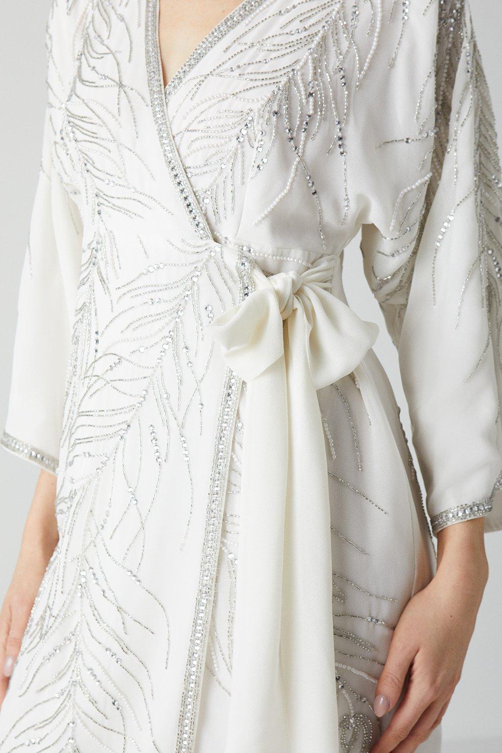 Kimono sales embellished dress