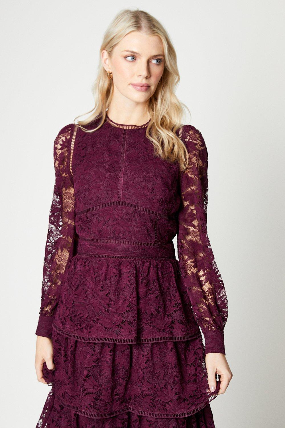 Merlot on sale lace dress