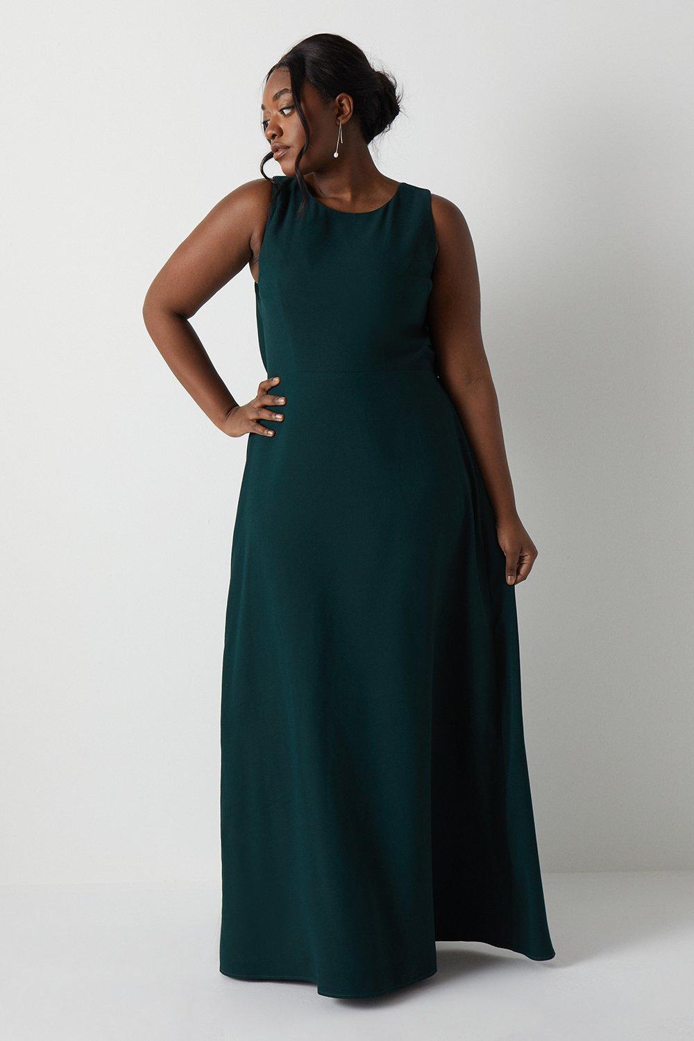 Cowl Back Bridesmaid Dress