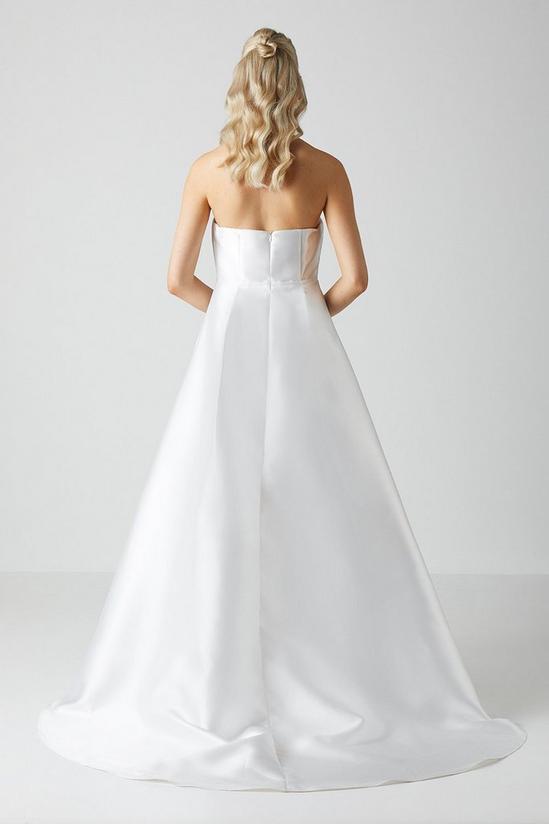 Coast Bandeau Twill Mini With Full Overskirt Wedding Dress 4