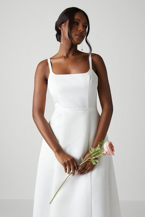 Coast Structured Satin Corset Full Skirt Wedding Dress 2