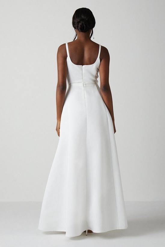 Corset Soft Satin Pleated Skirt Simply Wedding Dress CD7484W