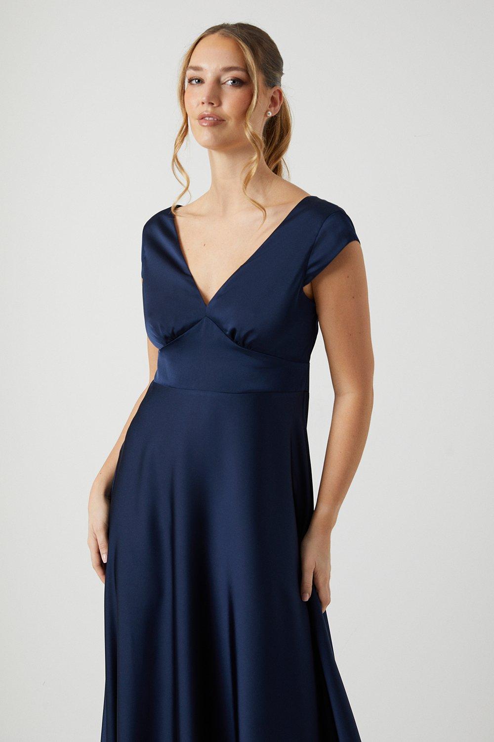 coast navy bridesmaid dress