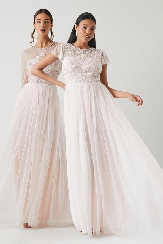 Coast Baroque Embellished Angel Sleeve Two In One Bridesmaids Dress 1