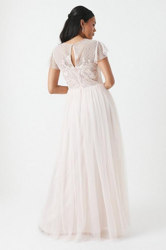 Coast Baroque Embellished Angel Sleeve Two In One Bridesmaids Dress 4